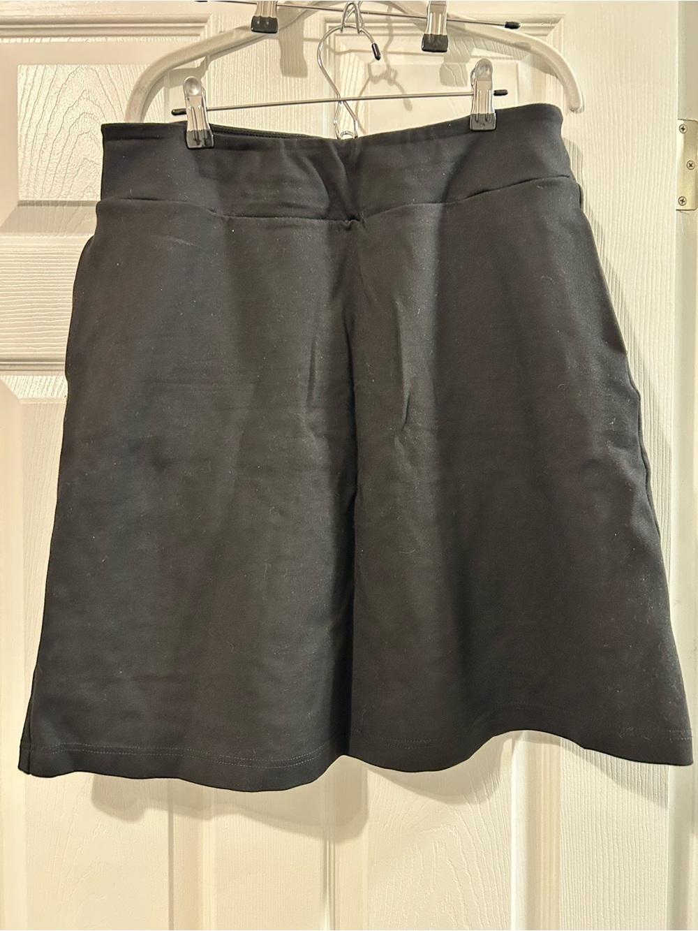 Betabrand Black A-Line Pull-On Skort